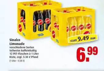 Markant Sinalco Limonade Angebot