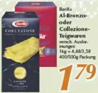 inkoop Barilla Al-Bronzo oder Collezione Teigwaren Angebot