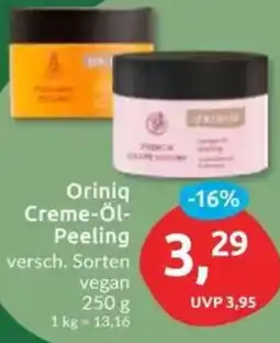 Budni Oriniq Creme-Öl Peeling Angebot