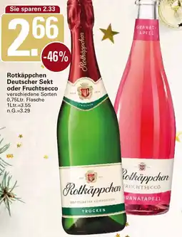 WEZ Rotkäppchen Deutscher Sekt oder Fruchtsecco Angebot