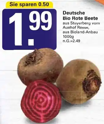 WEZ Deutsche Bio Rote Beete Angebot