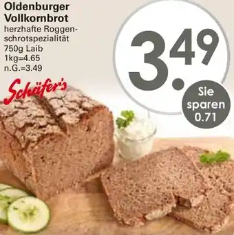 WEZ Schäfer's Oldenburger Vollkornbrot Angebot