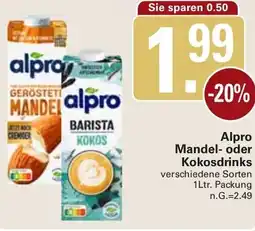 WEZ Alpro Mandel oder Kokosdrinks Angebot