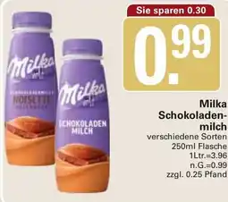 WEZ Milka Schokoladenmilch Angebot