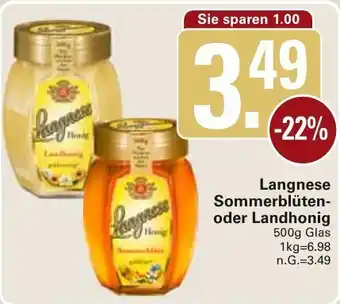 WEZ Langnese Sommerblüten oder Landhonig Angebot