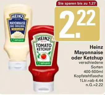 WEZ Heinz Mayonnaise oder Ketchup Angebot