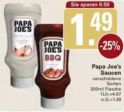 WEZ Papa Joe's Saucen Angebot