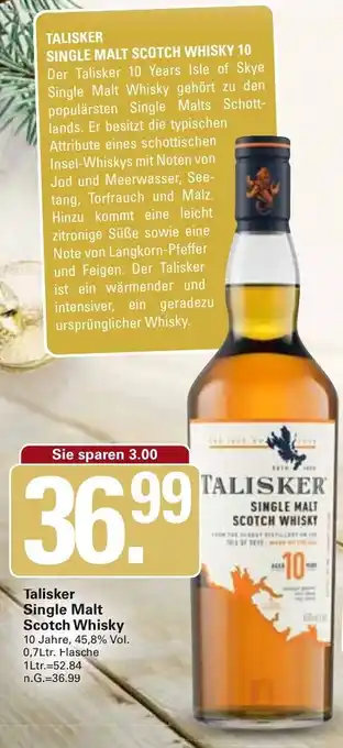 WEZ Talisker Single Malt Scotch Whisky Angebot