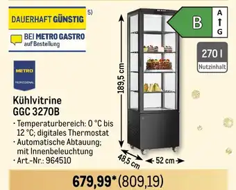 METRO METRO PROFESSIONAL Kühlvitrine GGC 3270B Angebot