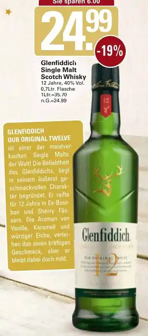 WEZ Glenfiddich Single Malt Scotch Whisky Angebot