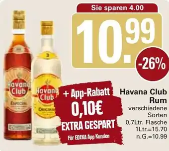 WEZ Havana Club Rum Angebot