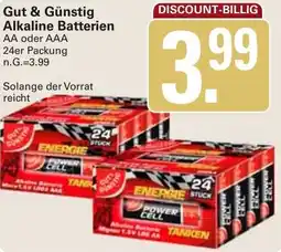 WEZ Gut & Günstig Alkaline Batterien Angebot