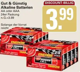 WEZ Gut & Günstig Alkaline Batterien Angebot