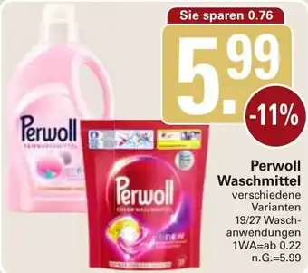 WEZ Perwoll Waschmittel Angebot