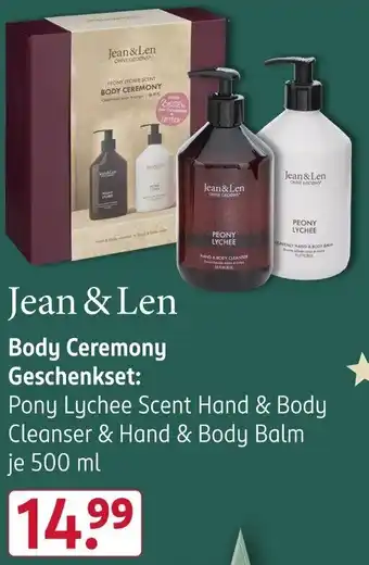 Rossmann Jean & Len Body Ceremony Geschenkset Angebot