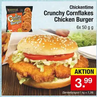 Zimmermann Chickentime crunchy cornflakes chicken burger Angebot