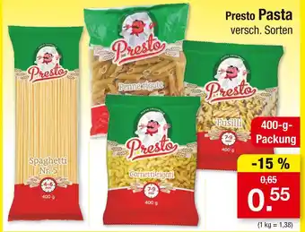 Zimmermann Presto pasta Angebot