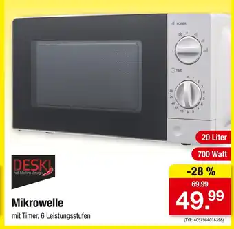 Zimmermann Deski mikrowelle Angebot