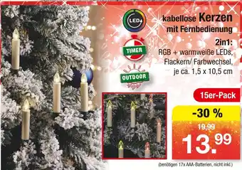 Zimmermann Led kabellose kerzen mit fernbedienung Angebot