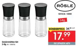 Zurbrüggen Rösle gewürzmühlen-set Angebot