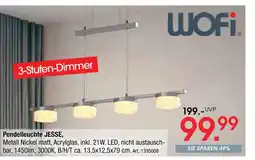 Zurbrüggen Wofi pendelleuchte jesse Angebot