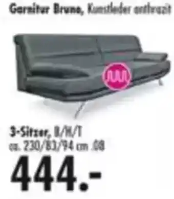 Möbel Boss Garnitur Bruno, 3 Sitzer Angebot