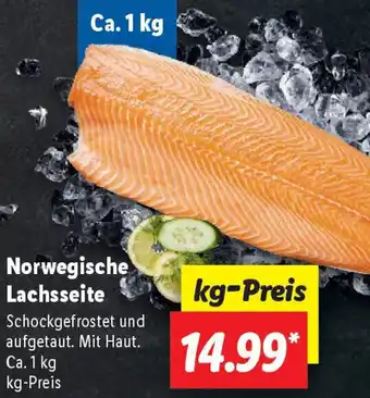 Lidl Norwegische Lachsseite Angebot