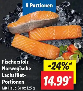 Lidl Fischerstolz Norwegische Lachsfilet Portionen Angebot