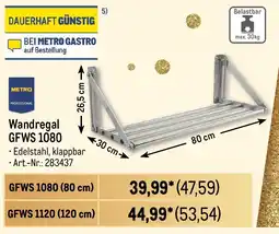 METRO METRO PROFESSIONAL Wandregal GFWS 1080 Angebot