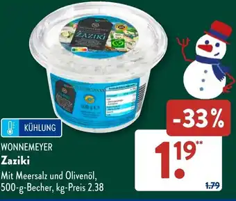 Aldi Süd WONNEMEYER Zaziki Angebot