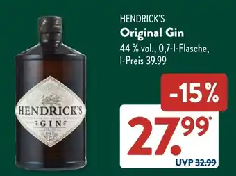 Aldi Süd HENDRICK'S Original Gin Angebot