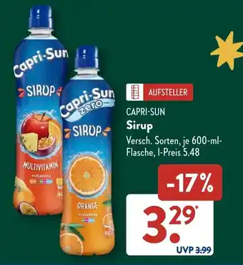 Aldi Süd CAPRI-SUN Sirup Angebot