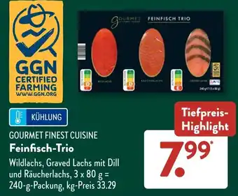 Aldi Süd GOURMET FINEST CUISINE Feinfisch-Trio Angebot