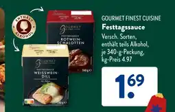 Aldi Süd GOURMET FINEST CUISINE Festtagssauce Angebot