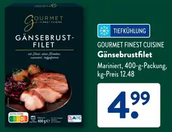 Aldi Süd GOURMET FINEST CUISINE Gänsebrustfilet Angebot