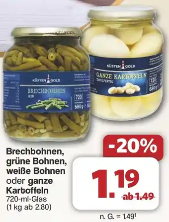 Famila Nord West Brechbohnen, grüne Bohnen, weiße Bohnen oder ganze Kartoffeln Angebot