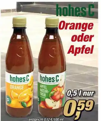 Posten Börse Hohes C Orange Oder Apfel 0,5L Angebot