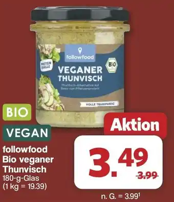 Famila Nord West BIO VEGAN followfood Bio veganer Thunvisch Angebot