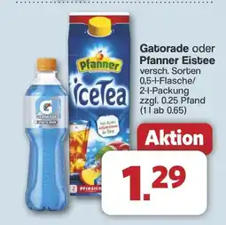 Famila Nord West Gatorade oder Pfanner Eistee Angebot