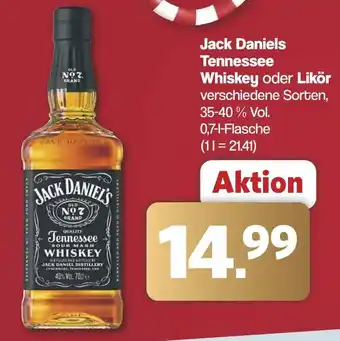 Famila Nord West Jack Daniels Tennessee Whiskey oder Likör Angebot