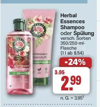 Famila Nord West Herbal Essences Shampoo oder Spülung Angebot