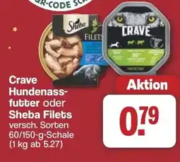 Famila Nord West Crave Hundenass- futter oder Sheba Filets Angebot