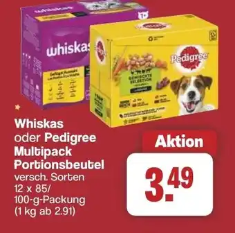 Famila Nord West Whiskas oder Pedigree Multipack Portionsbeutel Angebot