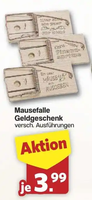 Famila Nord West Mausefalle Geldgeschenk Angebot