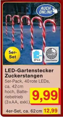 Wiglo Wunderland LED-Gartenstecker Zuckerstangen Angebot