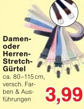 Wiglo Wunderland Damen- oder Herren- Stretch- Gürtel Angebot