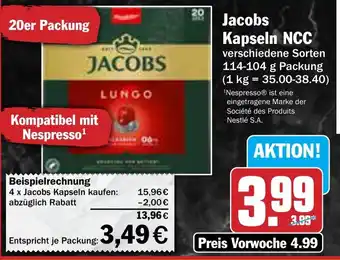 AEZ Jacobs Kapseln NCC Angebot