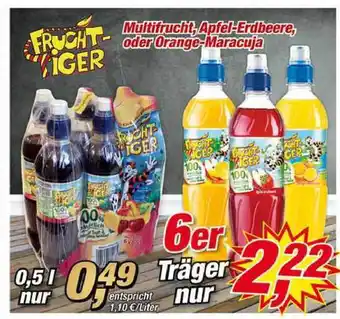 Posten Börse Frucht-tiger Multifrucht, Apfel-erdbeere, Oder Orange-maracuja Angebot