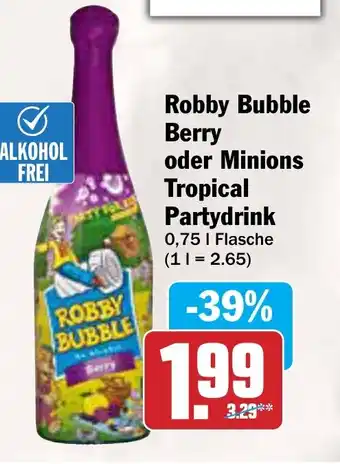 AEZ Robby Bubble Berry oder Minions Tropical Partydrink Angebot
