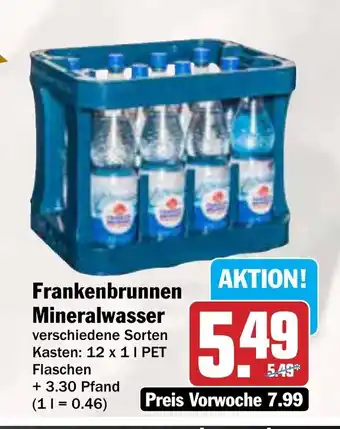 AEZ Frankenbrunnen Mineralwasser Angebot